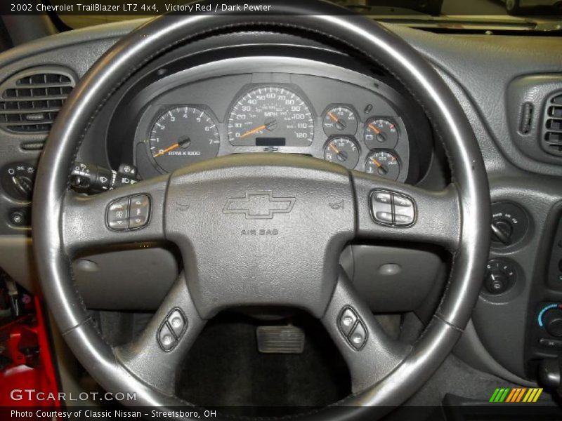 Victory Red / Dark Pewter 2002 Chevrolet TrailBlazer LTZ 4x4