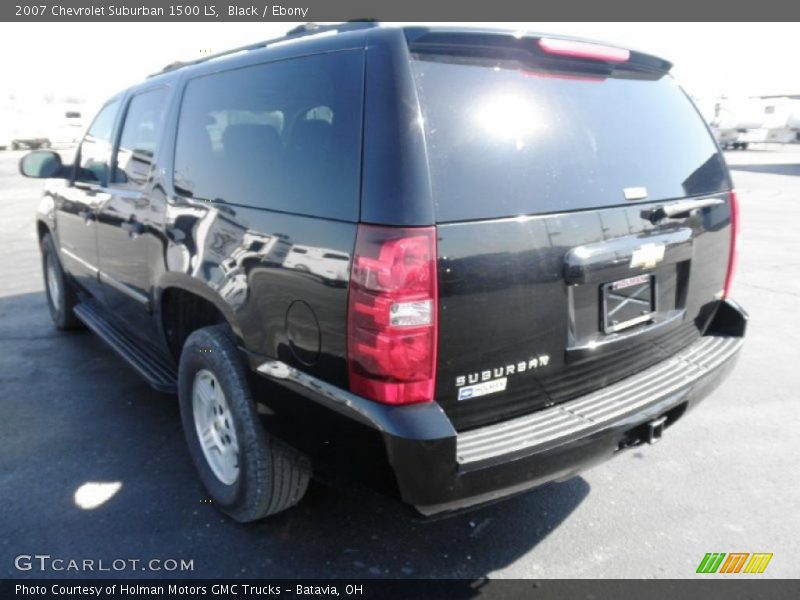 Black / Ebony 2007 Chevrolet Suburban 1500 LS