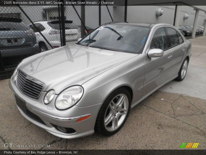 Brilliant Silver Metallic / Charcoal 2005 Mercedes-Benz E 55 AMG Sedan