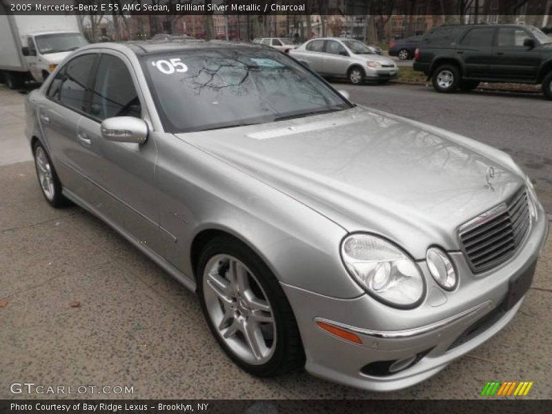 Brilliant Silver Metallic / Charcoal 2005 Mercedes-Benz E 55 AMG Sedan