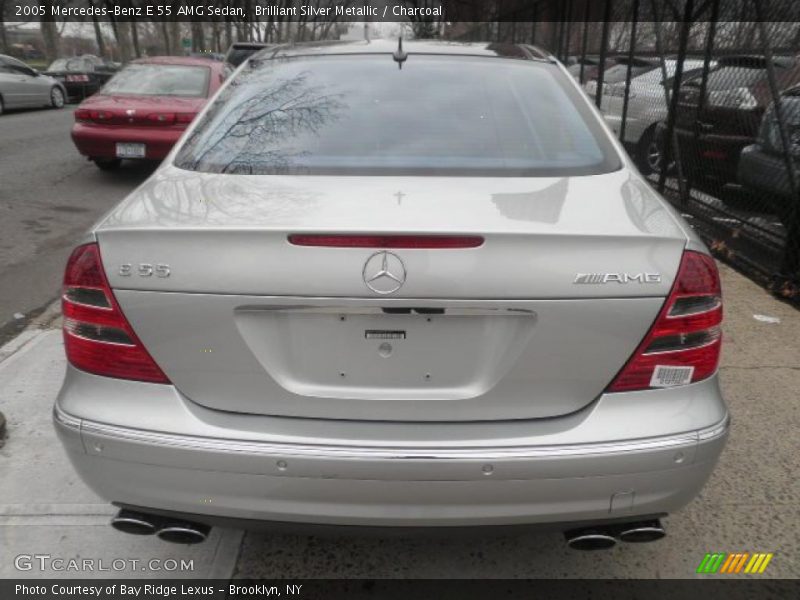 Brilliant Silver Metallic / Charcoal 2005 Mercedes-Benz E 55 AMG Sedan