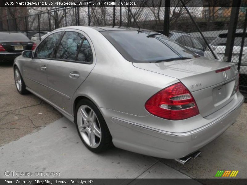 Brilliant Silver Metallic / Charcoal 2005 Mercedes-Benz E 55 AMG Sedan