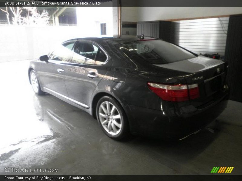 Smokey Granite Gray Mica / Black 2008 Lexus LS 460