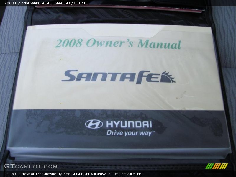 Steel Gray / Beige 2008 Hyundai Santa Fe GLS