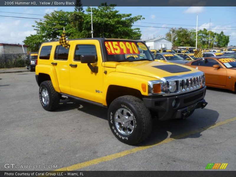 Yellow / Ebony Black 2006 Hummer H3