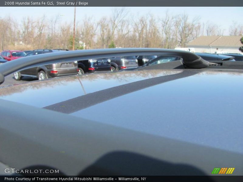 Steel Gray / Beige 2008 Hyundai Santa Fe GLS