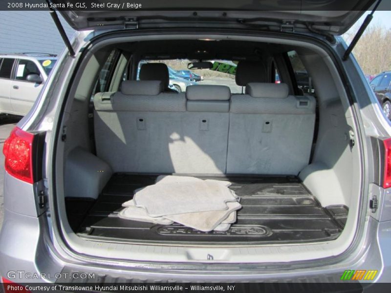 Steel Gray / Beige 2008 Hyundai Santa Fe GLS