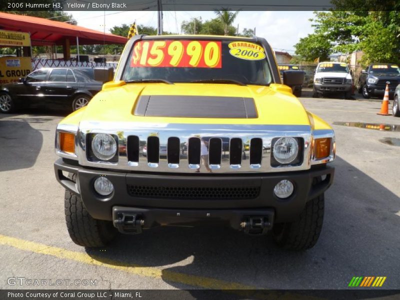 Yellow / Ebony Black 2006 Hummer H3