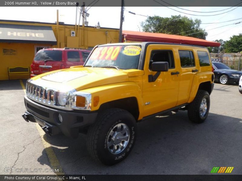 Yellow / Ebony Black 2006 Hummer H3