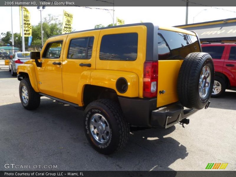 Yellow / Ebony Black 2006 Hummer H3