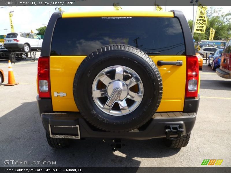 Yellow / Ebony Black 2006 Hummer H3