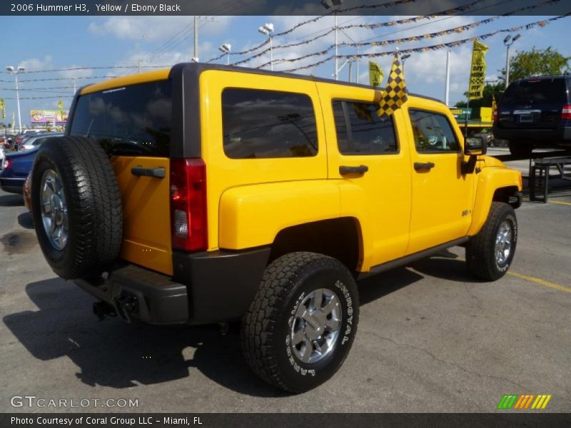 Yellow / Ebony Black 2006 Hummer H3