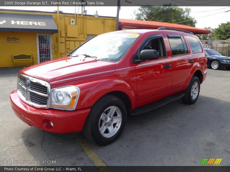 Flame Red / Medium Slate Gray 2005 Dodge Durango SLT