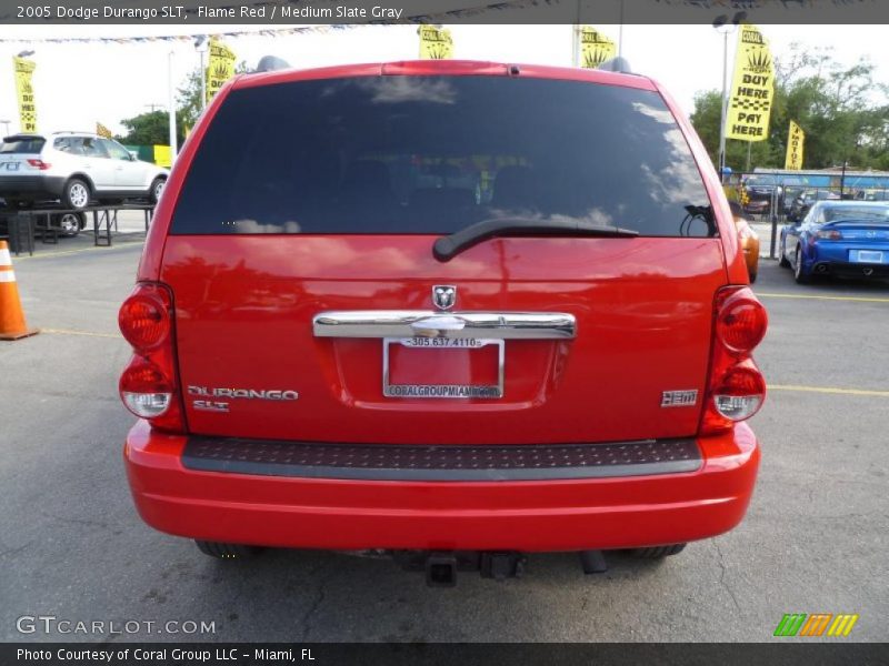 Flame Red / Medium Slate Gray 2005 Dodge Durango SLT