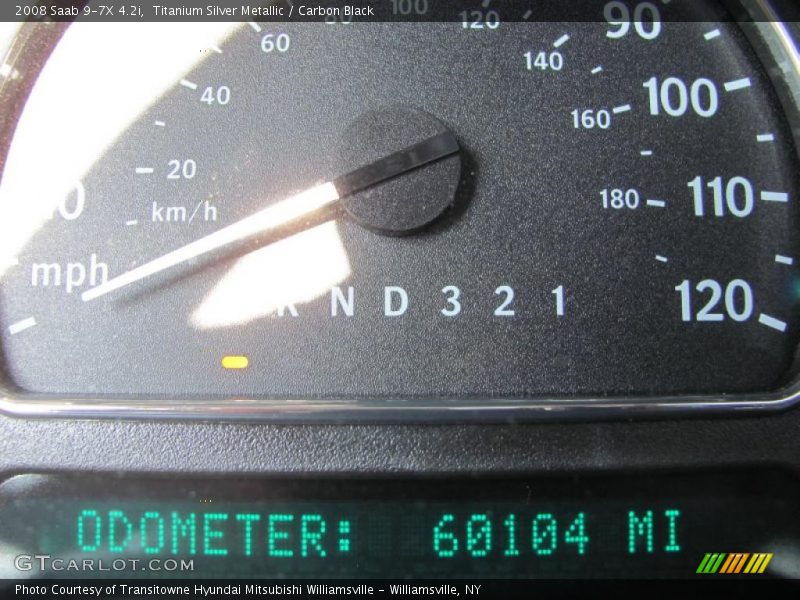 Titanium Silver Metallic / Carbon Black 2008 Saab 9-7X 4.2i