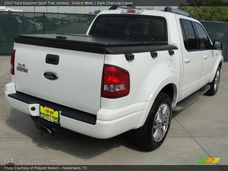 Oxford White / Dark Charcoal/Camel 2007 Ford Explorer Sport Trac Limited
