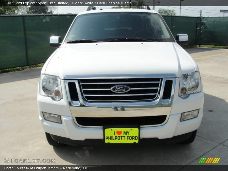 Oxford White / Dark Charcoal/Camel 2007 Ford Explorer Sport Trac Limited