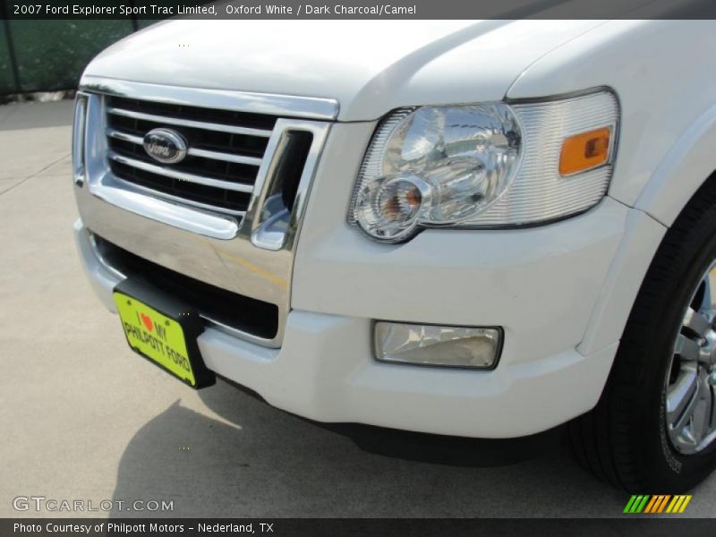 Oxford White / Dark Charcoal/Camel 2007 Ford Explorer Sport Trac Limited