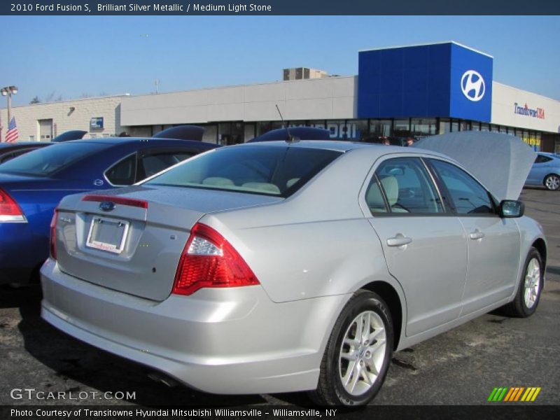 Brilliant Silver Metallic / Medium Light Stone 2010 Ford Fusion S