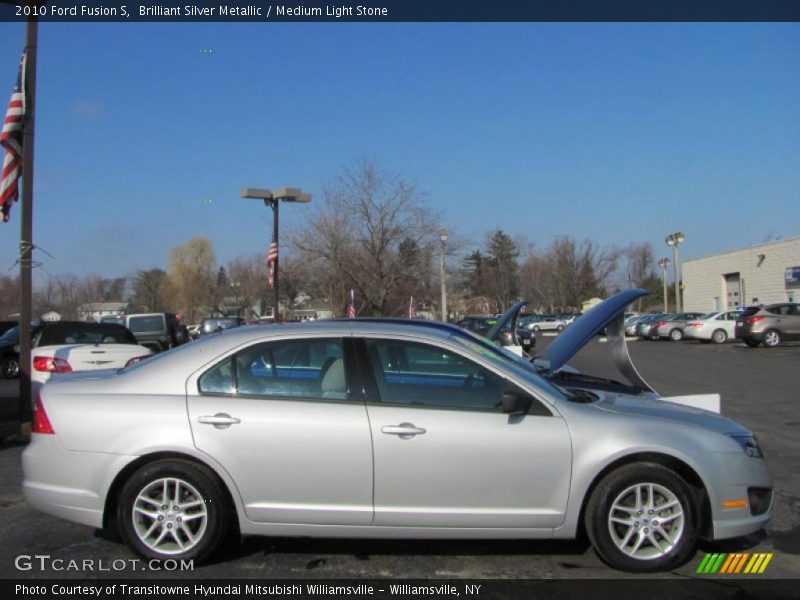 Brilliant Silver Metallic / Medium Light Stone 2010 Ford Fusion S