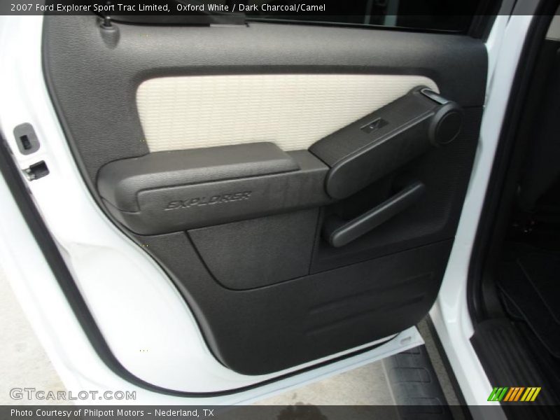 Oxford White / Dark Charcoal/Camel 2007 Ford Explorer Sport Trac Limited