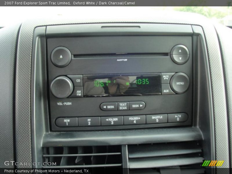 Controls of 2007 Explorer Sport Trac Limited