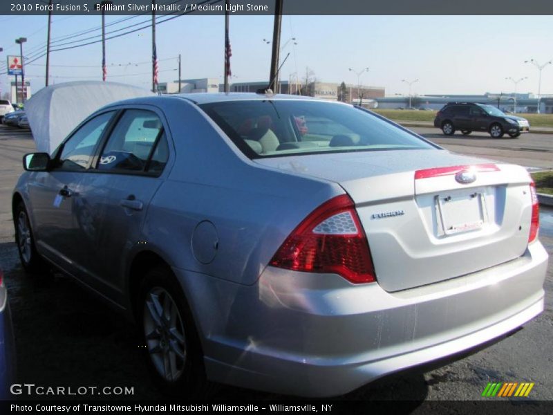 Brilliant Silver Metallic / Medium Light Stone 2010 Ford Fusion S