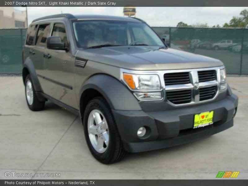 Light Khaki Metallic / Dark Slate Gray 2007 Dodge Nitro SXT
