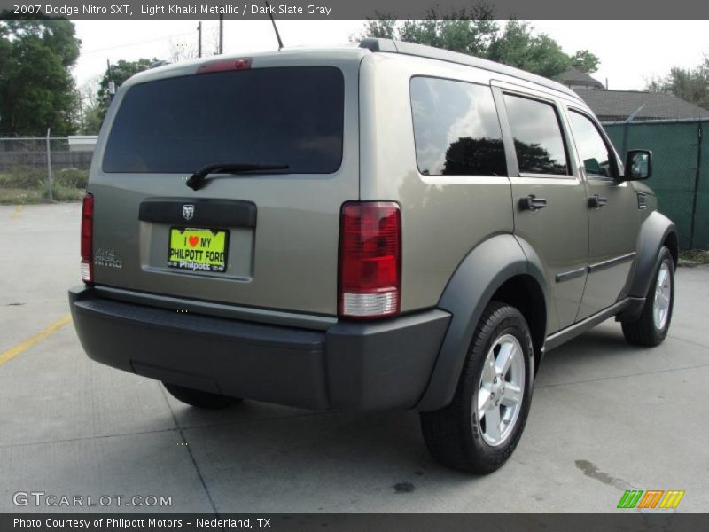Light Khaki Metallic / Dark Slate Gray 2007 Dodge Nitro SXT