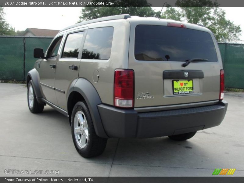 Light Khaki Metallic / Dark Slate Gray 2007 Dodge Nitro SXT