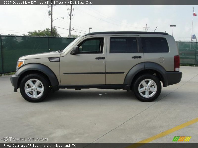 Light Khaki Metallic / Dark Slate Gray 2007 Dodge Nitro SXT