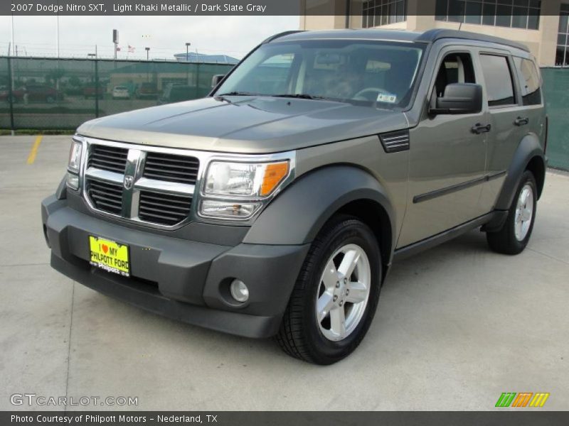 Light Khaki Metallic / Dark Slate Gray 2007 Dodge Nitro SXT