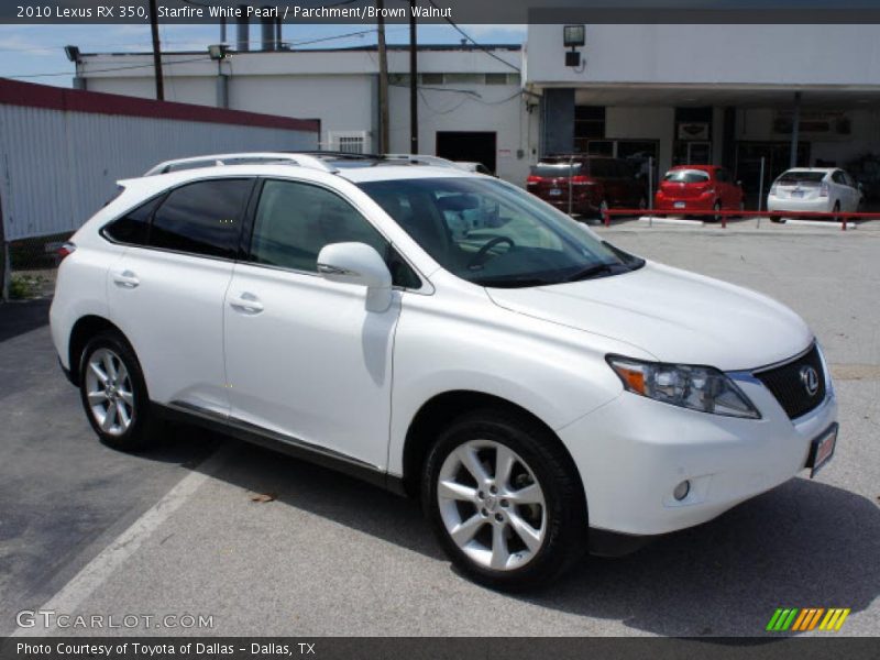 Starfire White Pearl / Parchment/Brown Walnut 2010 Lexus RX 350