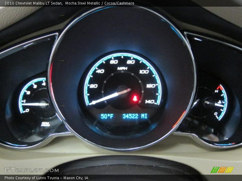 Mocha Steel Metallic / Cocoa/Cashmere 2010 Chevrolet Malibu LT Sedan