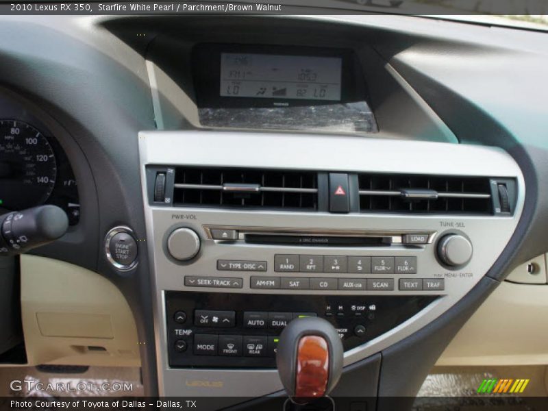 Controls of 2010 RX 350