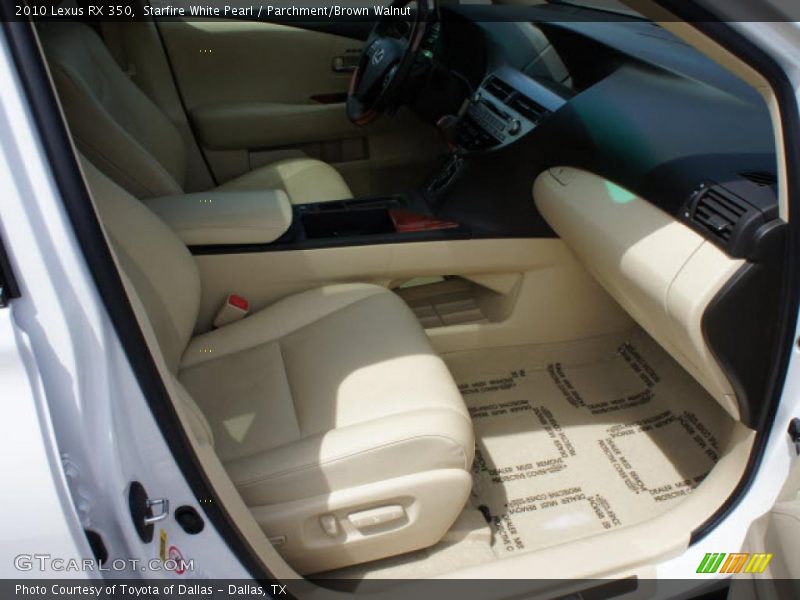 Starfire White Pearl / Parchment/Brown Walnut 2010 Lexus RX 350