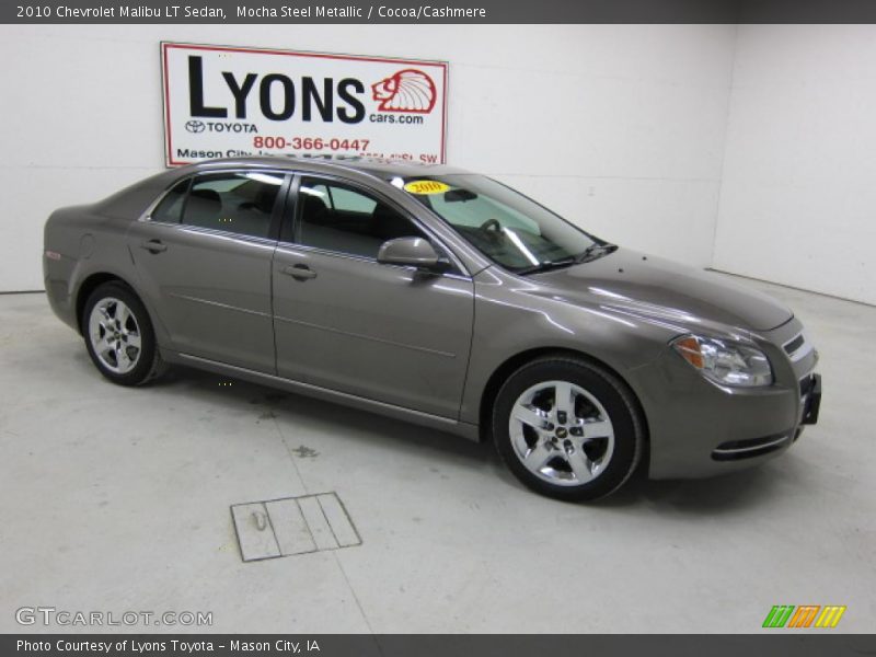 Mocha Steel Metallic / Cocoa/Cashmere 2010 Chevrolet Malibu LT Sedan