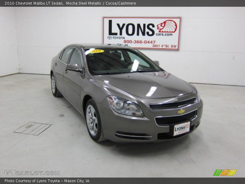 Mocha Steel Metallic / Cocoa/Cashmere 2010 Chevrolet Malibu LT Sedan