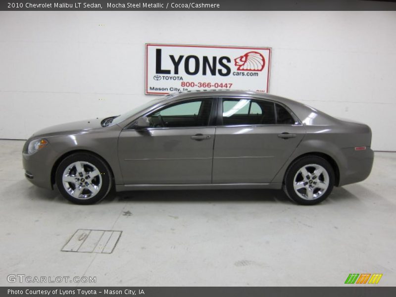 Mocha Steel Metallic / Cocoa/Cashmere 2010 Chevrolet Malibu LT Sedan