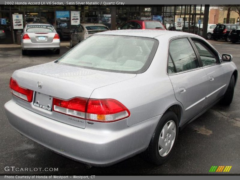 Satin Silver Metallic / Quartz Gray 2002 Honda Accord LX V6 Sedan