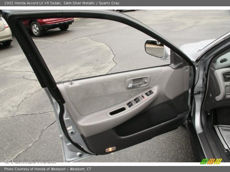 Satin Silver Metallic / Quartz Gray 2002 Honda Accord LX V6 Sedan