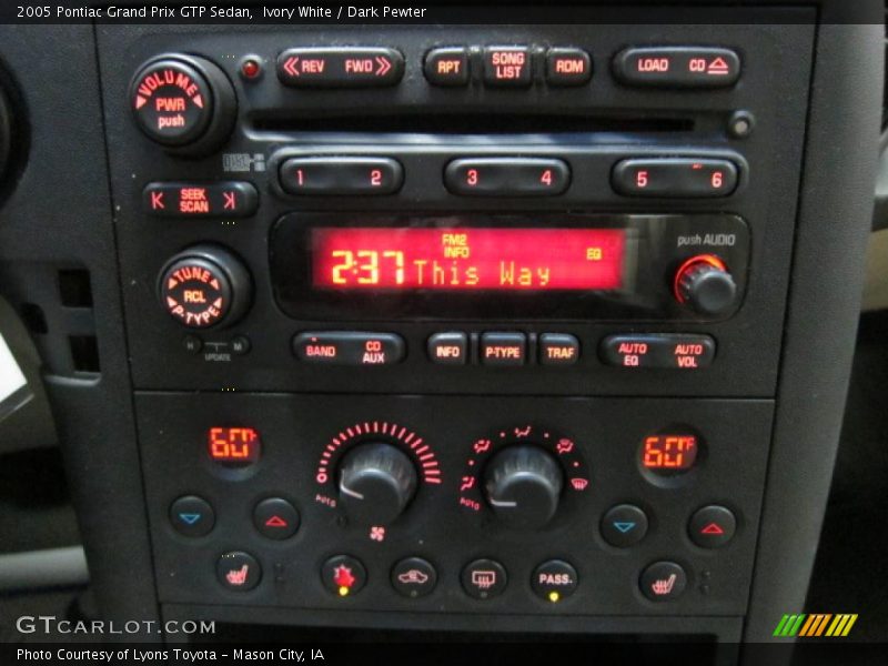Ivory White / Dark Pewter 2005 Pontiac Grand Prix GTP Sedan
