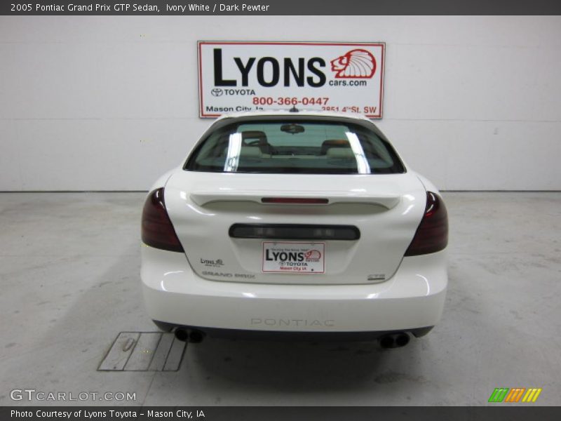 Ivory White / Dark Pewter 2005 Pontiac Grand Prix GTP Sedan