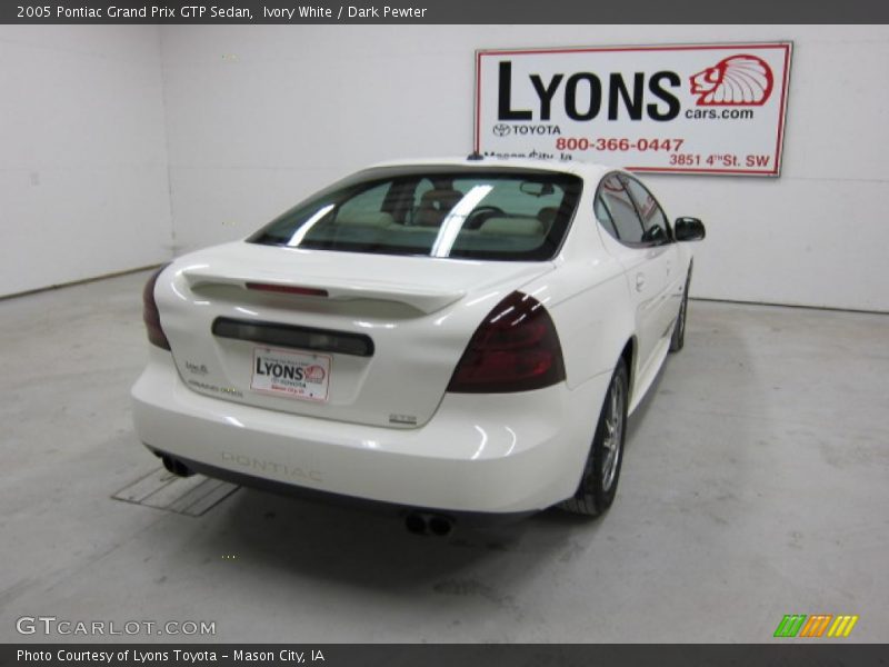 Ivory White / Dark Pewter 2005 Pontiac Grand Prix GTP Sedan