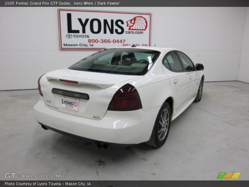 Ivory White / Dark Pewter 2005 Pontiac Grand Prix GTP Sedan
