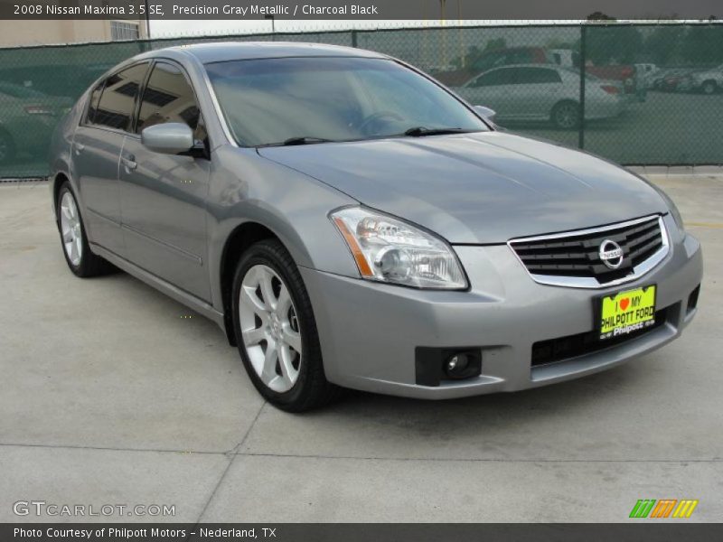 Precision Gray Metallic / Charcoal Black 2008 Nissan Maxima 3.5 SE
