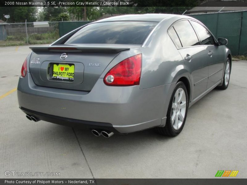 Precision Gray Metallic / Charcoal Black 2008 Nissan Maxima 3.5 SE