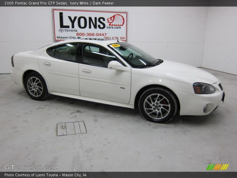 Ivory White / Dark Pewter 2005 Pontiac Grand Prix GTP Sedan