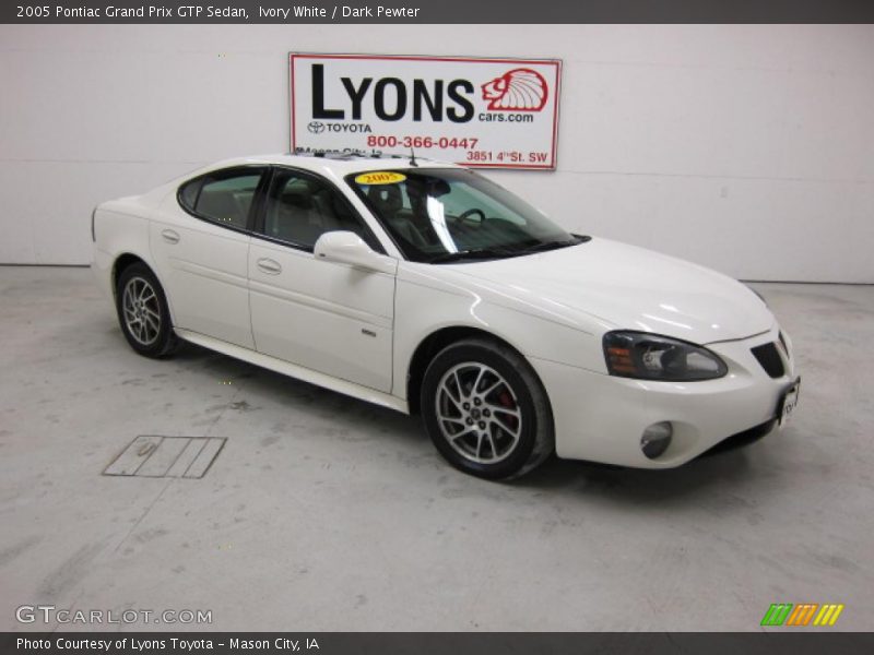 Ivory White / Dark Pewter 2005 Pontiac Grand Prix GTP Sedan