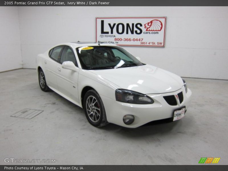 Ivory White / Dark Pewter 2005 Pontiac Grand Prix GTP Sedan